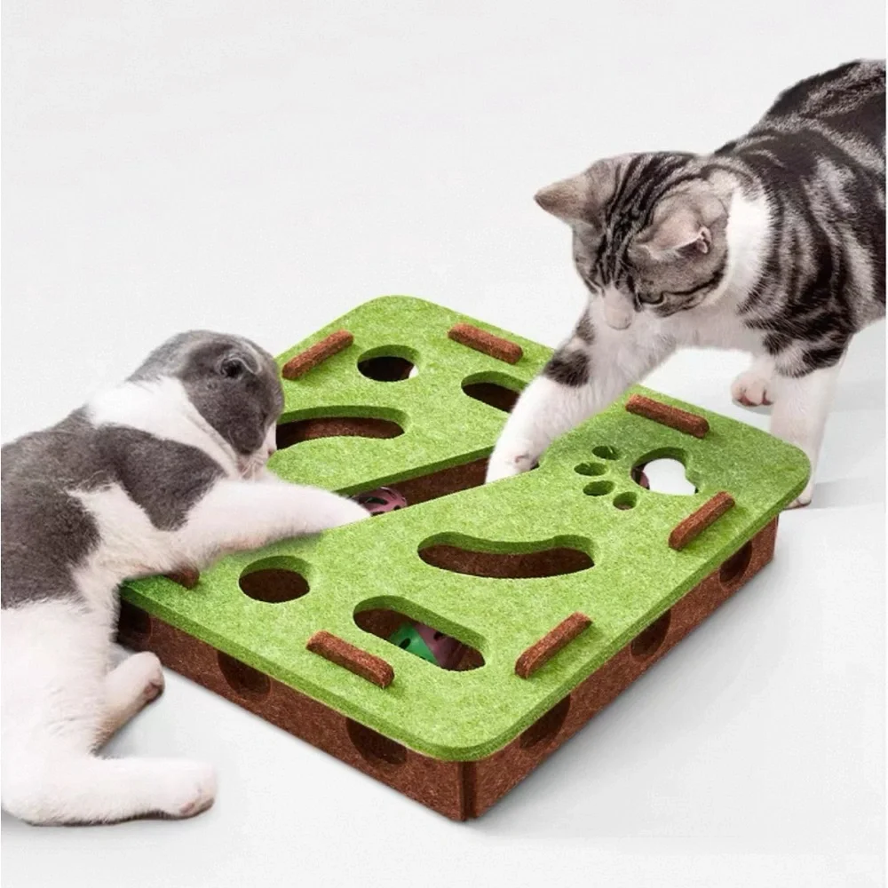 Interactive Green Pet Puzzle Toy